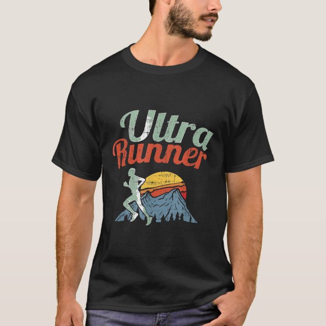 Marathon Ultra Springer Jogger Marathon Gift T Shirt (Framsida)