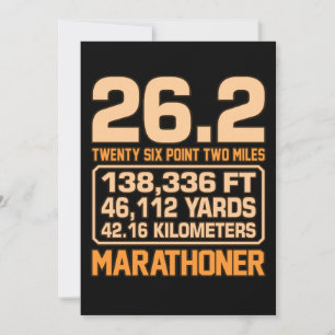 Marathoner halv Marathon Springer Running Älskare Tack Kort