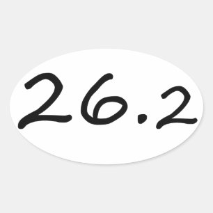 Marathoner's Ero Sticker Ovalt Klistermärke