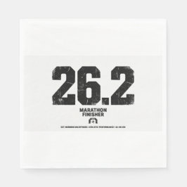 Marathonfullföljare 26,2 Miles Löpning Present Pappersservett
