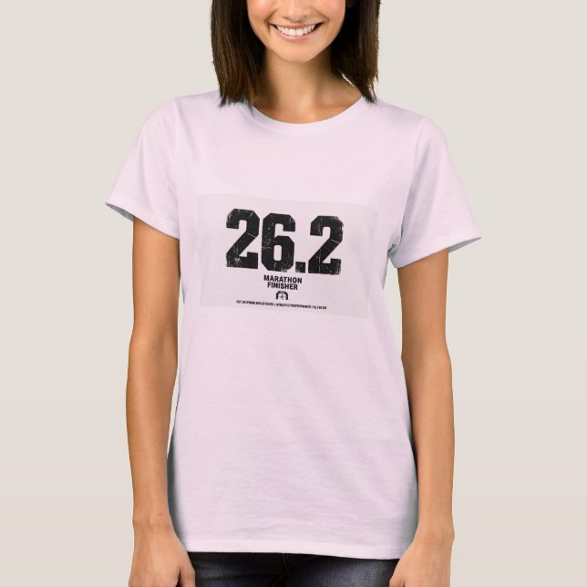 Marathonfullföljare 26,2 Miles Löpningspresent  T Shirt (Framsida)