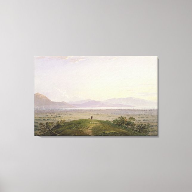 Marathons slätter, 1834 (grafit & w/c med canvastryck (Framsida)