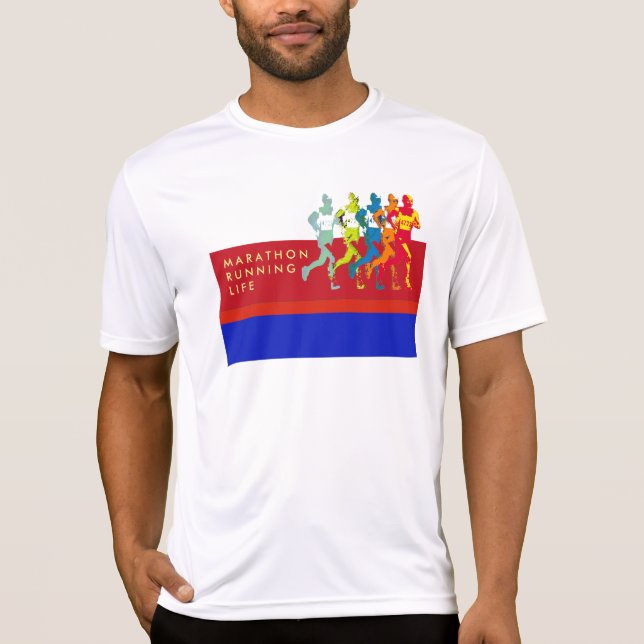 maraton . atletisk t-shirt (Framsida)