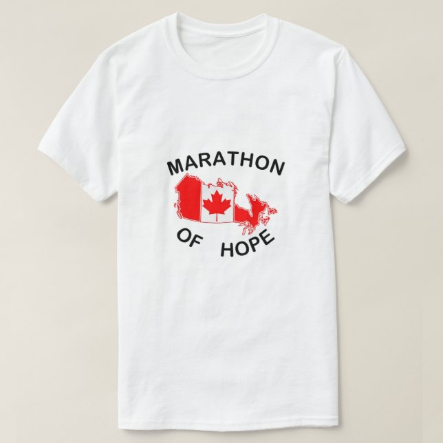 Maraton av terry fox maraton of hope Kanada marato T Shirt (Design framsida)