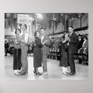 Maraton Dansare, 1923. Vintagefoto Poster