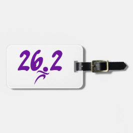 Maraton för lilor 26,2 bagagebricka