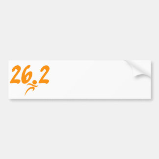 Maraton för orange 26,2 bildekal