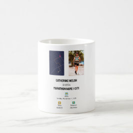 Maraton Maratonlöpare Fullföljare Löpning Löpare Kaffemugg