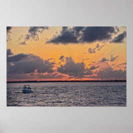 Maraton Solnedgång i Florida Keys Poster