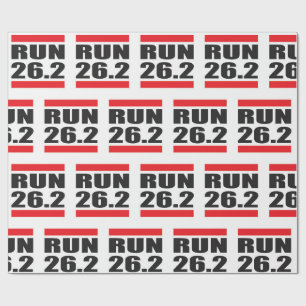 Maraton som slår in papper presentpapper