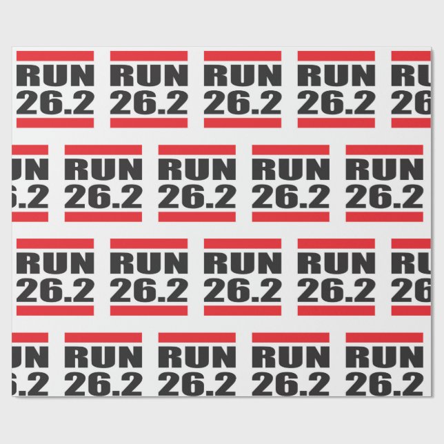 Maraton som slår in papper presentpapper (Platt)