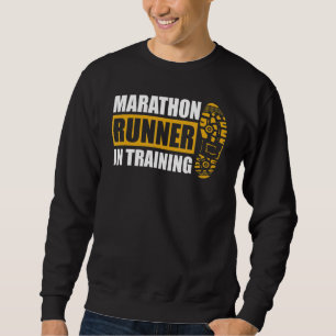 Maraton-Springer i kursoffert för en maraton R Lång Ärmad Tröja