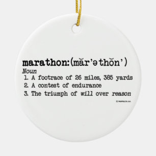Maratondefinition Julgransprydnad Keramik