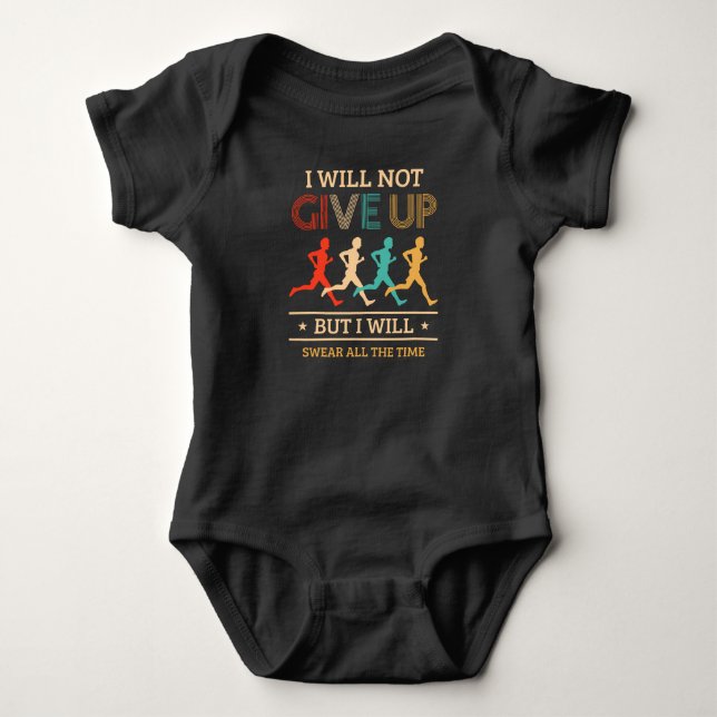 Maratondesign för Springer och Joggare T Shirt (Framsida)