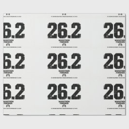 Maratonfullföljare 26,2 Miles Löpningspresent Presentpapper
