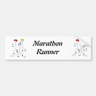 Maratonlöpare Bildekal
