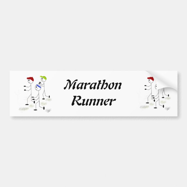 Maratonlöpare Bildekal (Framsidan)