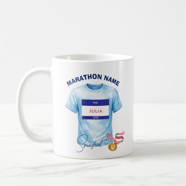 Maratonlöpare Finisher-Gåva Kaffemugg (Vänster)