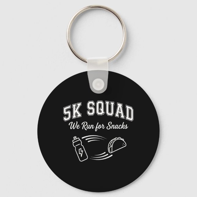 Maratonlöpning 5K tävlingsdag ie Squad Rollig Vän Nyckelring (Framsida)