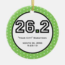 Maratonprydnad Julgransprydnad Keramik