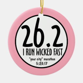 Maratonprydnad Julgransprydnad Keramik