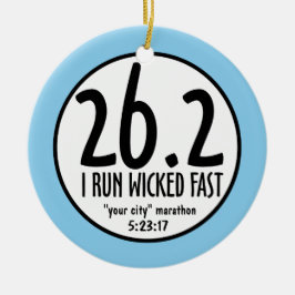 Maratonprydnad Julgransprydnad Keramik