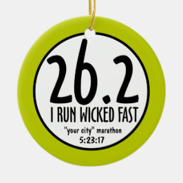 Maratonprydnad Julgransprydnad Keramik