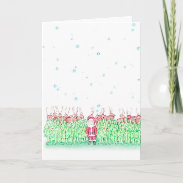 MaratonSanta julkort för springer Helgkort (Framsida)