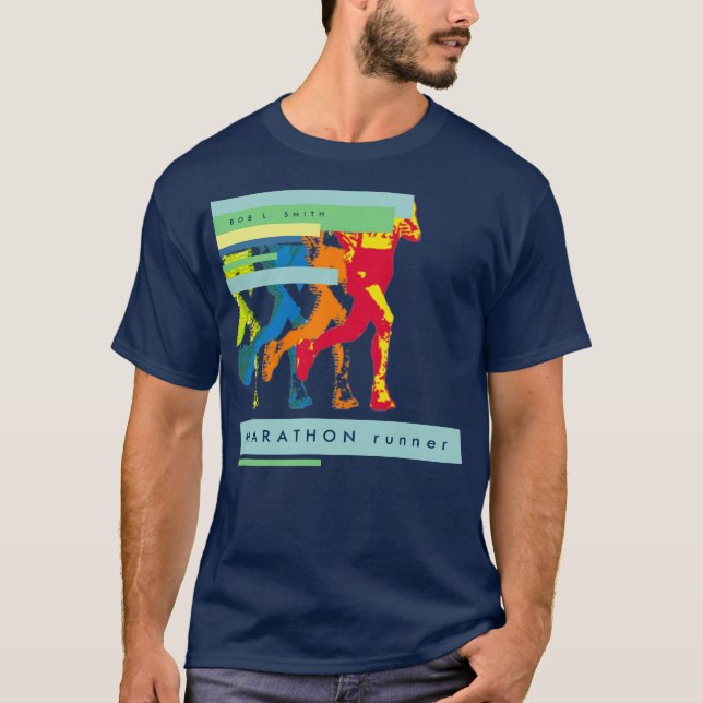 maratonspringer tee (Framsida)