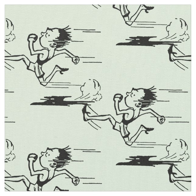 Maratonspringer Tyg (Närbild)