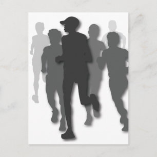 maratonspringer vykort