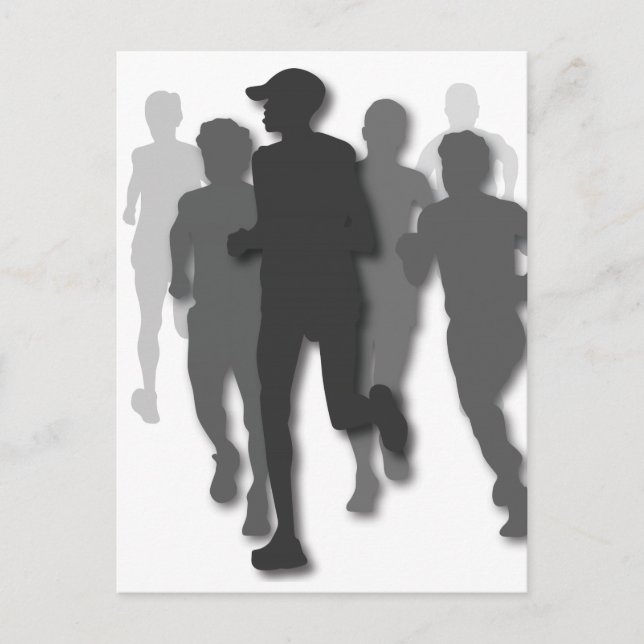 maratonspringer vykort (Framsida)