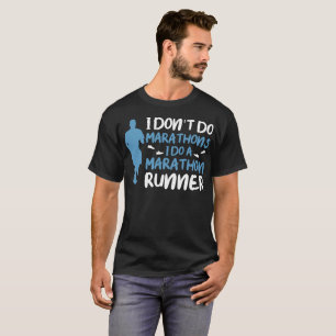 Maratonspringergåvan kopplar ihop t shirt