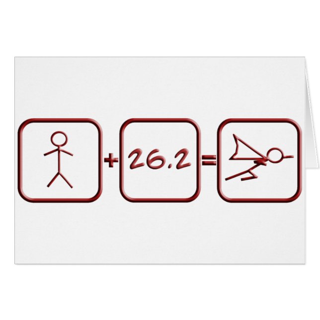 MaratonSuperhero Hälsningskort (Framsidan Horizontal)