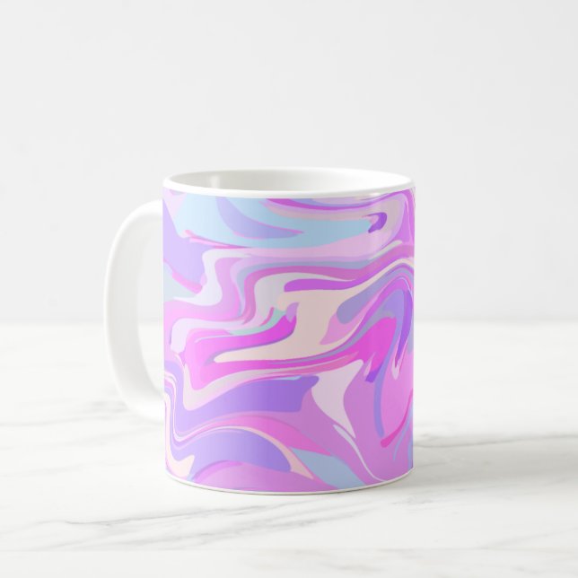 Maraved Rosa Lila Turcos Kaffemugg (Framsida vänster)