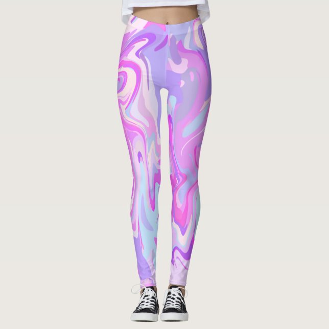 Maraved Rosa Lila Turcos Leggings (Framsida)