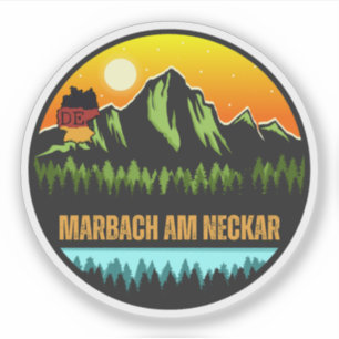 Marbach am Neckar, Baden-Württemberg Tyskland Klistermärken