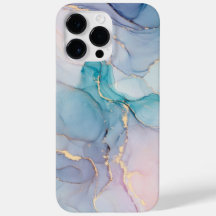 Marbal och guld glitter iPhone 14 Pro Max fodral