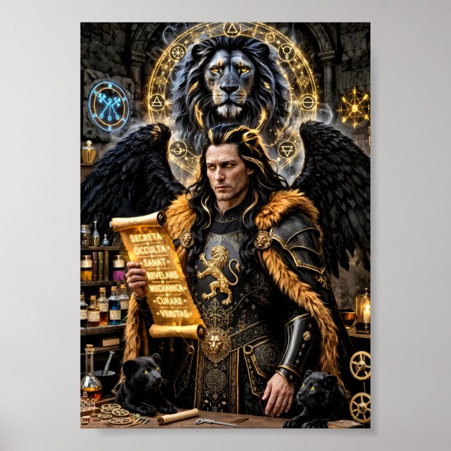 Marbas: Demon för läkning och kunskap Poster (Framsidan)