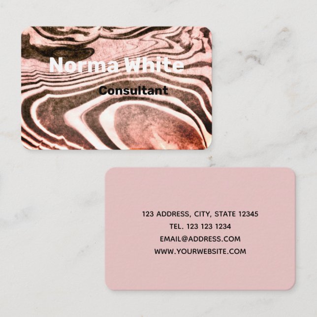 Marbeled Affärskort Visitkort (Fram/baksida)