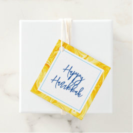 Marbeliint Paint Art LYCKLIG HANUKKAH Helgdag Gåvor Etiketter