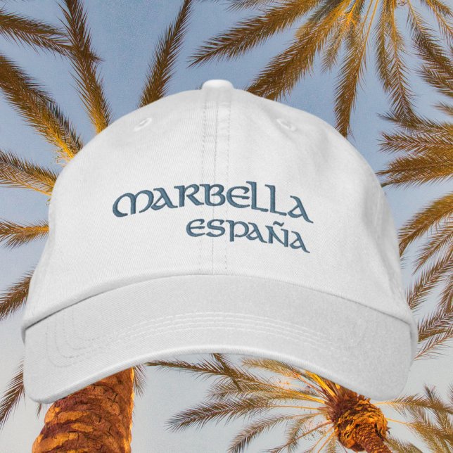 Marbella España Spain Beach EmbroiTED Hat Broderad Keps (Skapare uppladdad)