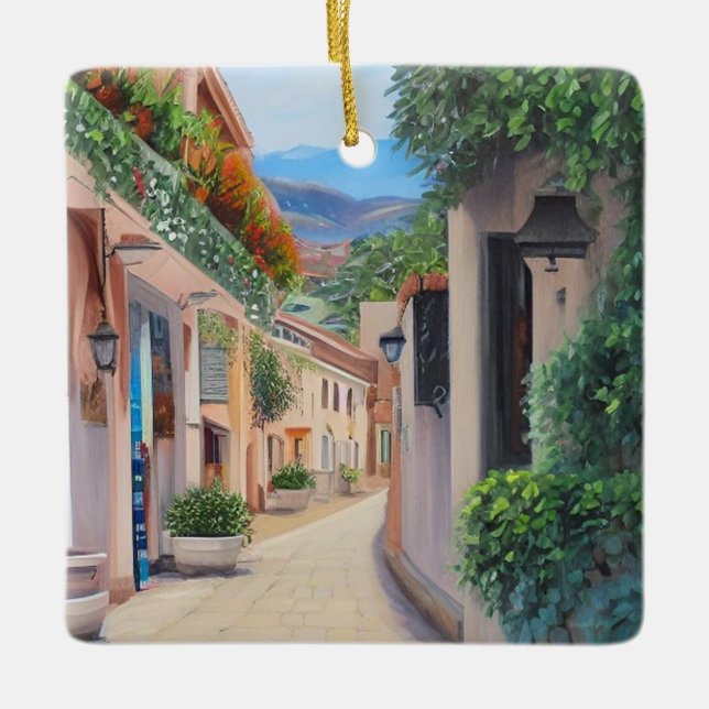 Marbella Old Town Julgransprydnad Keramik (Framsida)