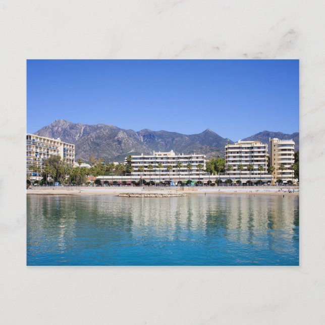 Marbella på Costa del Sol i Spanien Vykort (Framsida)
