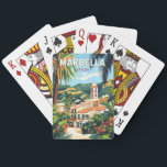 Marbella Spain Illustration Travel Art Vintage Casinokort<br><div class="desc">Marbella retro-vektorns resedesign. Marbella,  en glamorös kuststad på Spaniens Costa del Sol,  är känd för sina gyllene stränder,  lyxområden och ett sjudande nattliv.</div>
