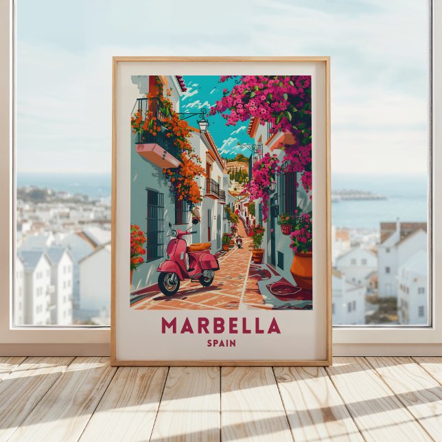 Marbella Spain Travel Print Poster Wall Art (Skapare uppladdad)