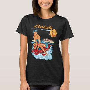 Marbella Spanien Kust Retro Resa T-Shirt