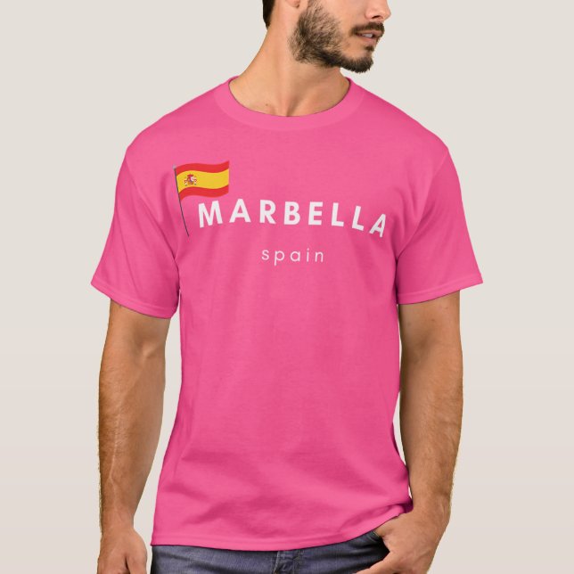 Marbella Spanien T Shirt (Framsida)