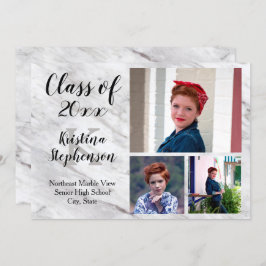 Marble 3 Photo School Studenten-meddelande Inbjudningar