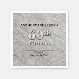 Marble 60:e Födelsedagsfesten Pappersservett